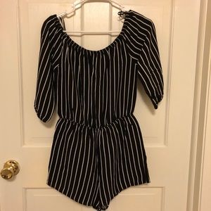 stripped romper